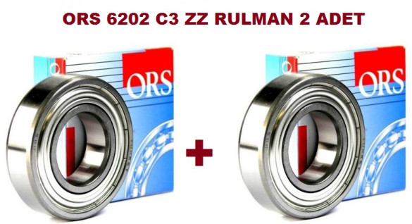 6202 ORS C3 ZZ RULMAN , MOTOR RULMANI 2 Adet - 0