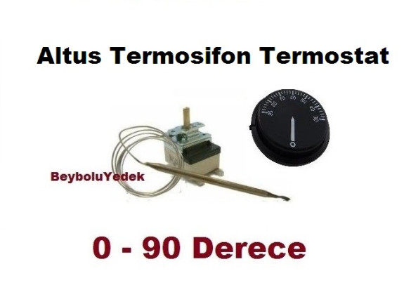 Altus Termosifon Termostat Otomatik  0 - 90 Derece Ayar Otomatiği Termostatı - 0
