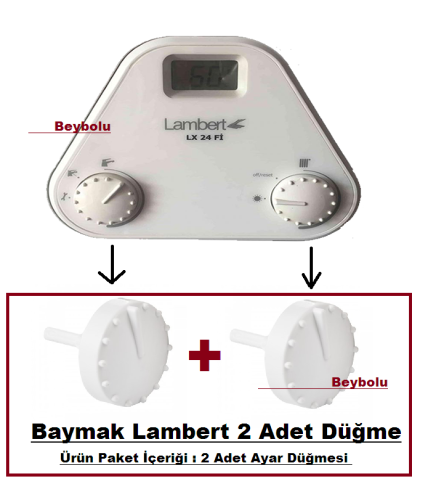 Baymak Lambert Düğme , Lambert Kombi Ayar Düğmesi Takım - 0