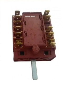 Electrotech Şalter Ankastre Fırın 6 Konum Kademe Anahtarı