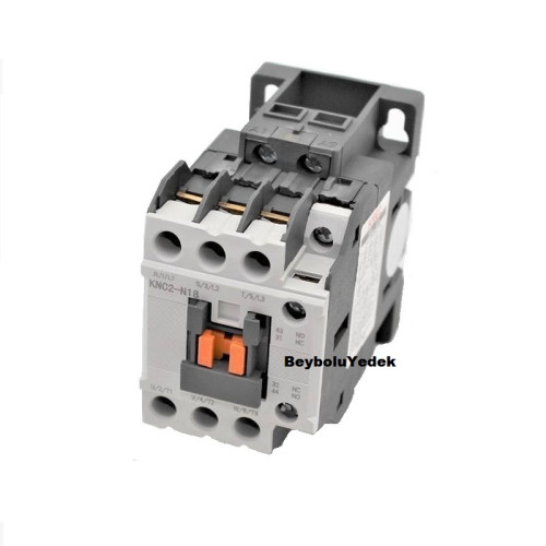 KNC2-N18 kontaktör 18 Amper , 3 nc , 1 nc , 1 no kontak , 3+1 açık 1 kapalı 220 volt - 0