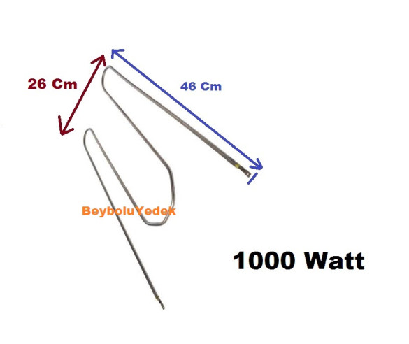 Kumtel Fırın Rezistans 1000 Watt Fırın Rezistansı 46 cm x26 cm - 0