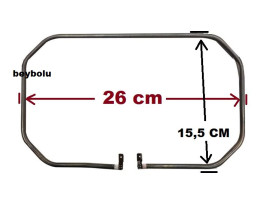 Sinbo rezistans , sinbo tost makinesi rezistansı , 26 cm x 15,5 cm , 115 v - 1000 watt seri bağlantı