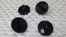 Set üstü ocak düğmesi siyah renk , ocak düğme 4 lü takım