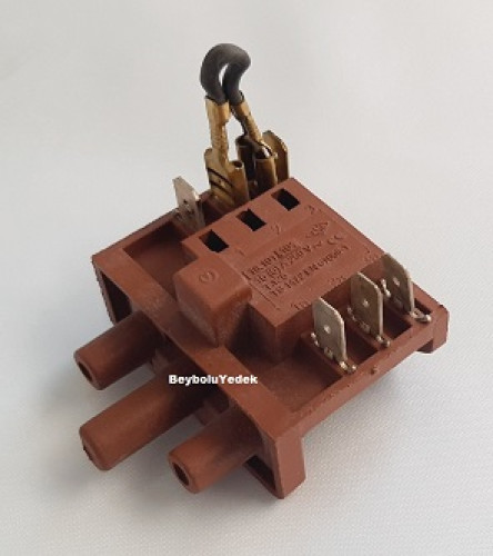 Şofben Kademe Anahtarı Mini Elektrikli Şofben Şalteri Soketli Kablolu Tip Şalter - 0