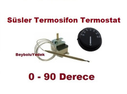 Süsler Termosifon Termostat Otomatik  0 - 90 Derece Ayar Otomatiği Termostatı