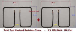 Tefal Tost Makinesi Rezistans TAKIM - 220 Volt 1000 Watt 25 x 18 cm 