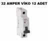 Viko B32 Amper Sigorta W Otomat Şartel 32A 32 A B 32 A - 12 ADET - Thumbnail (1)